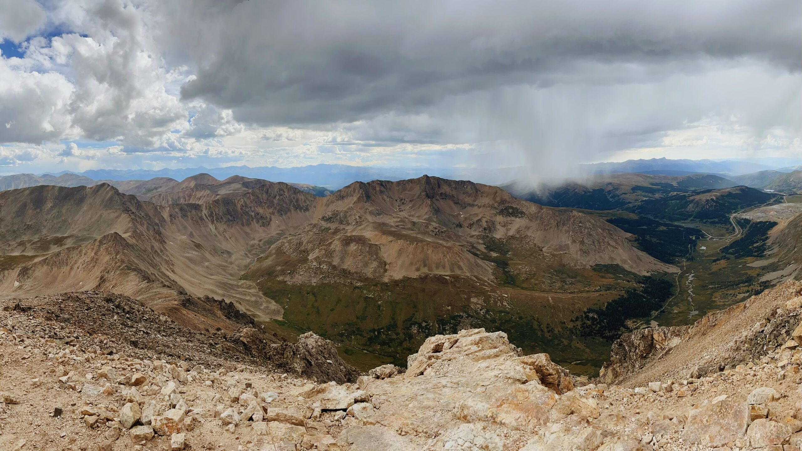 View from a fourteener in Colorado