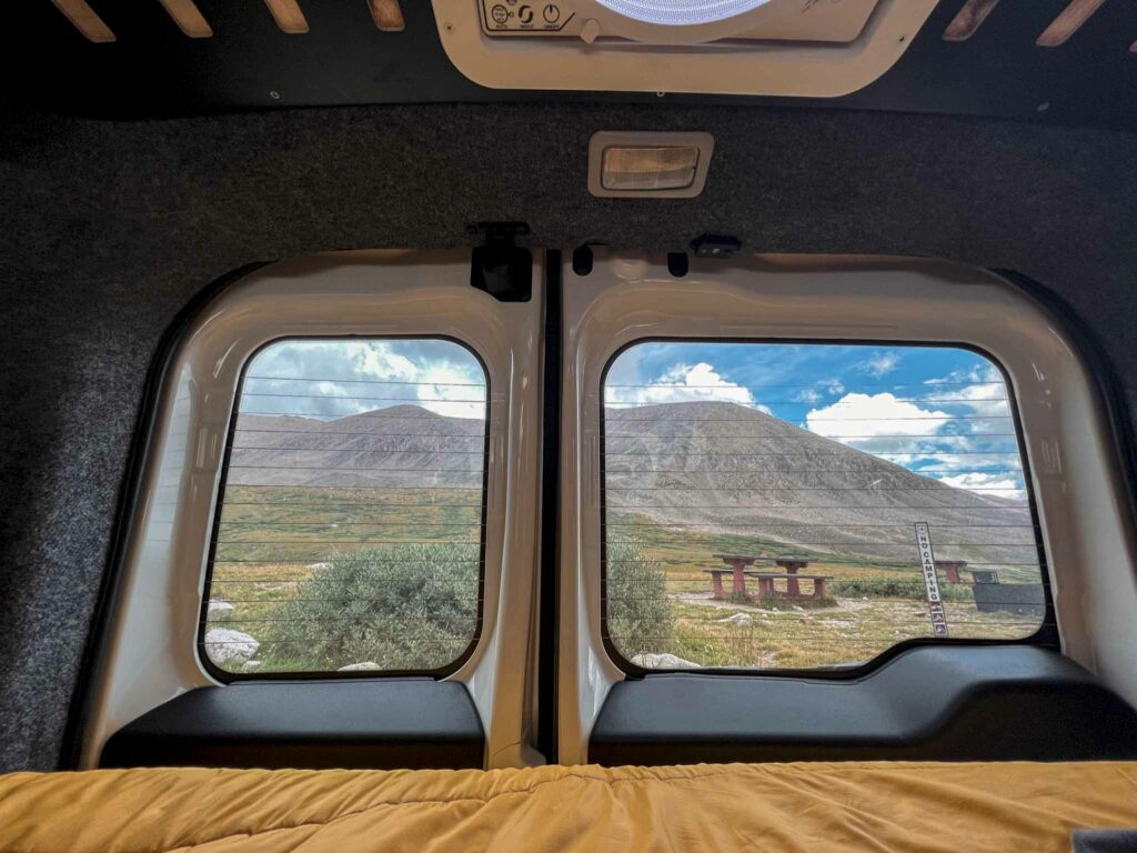 Inside Campervan