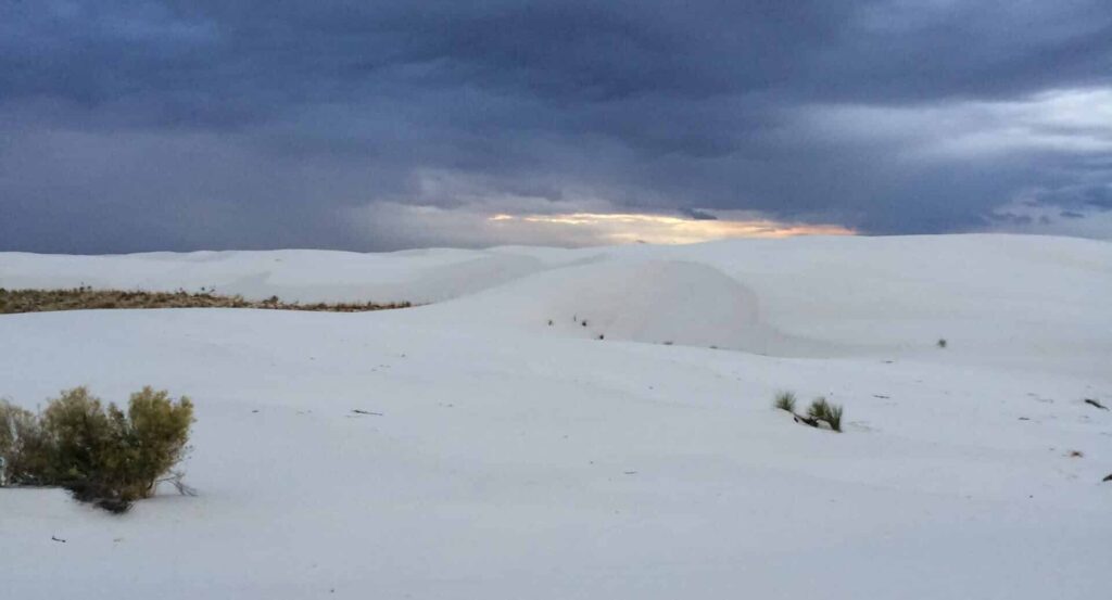 White Sands view