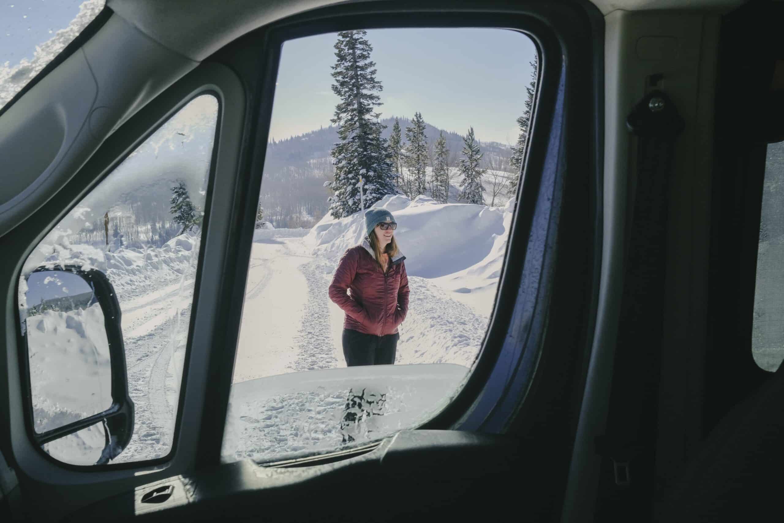 Winter Camping Campervan