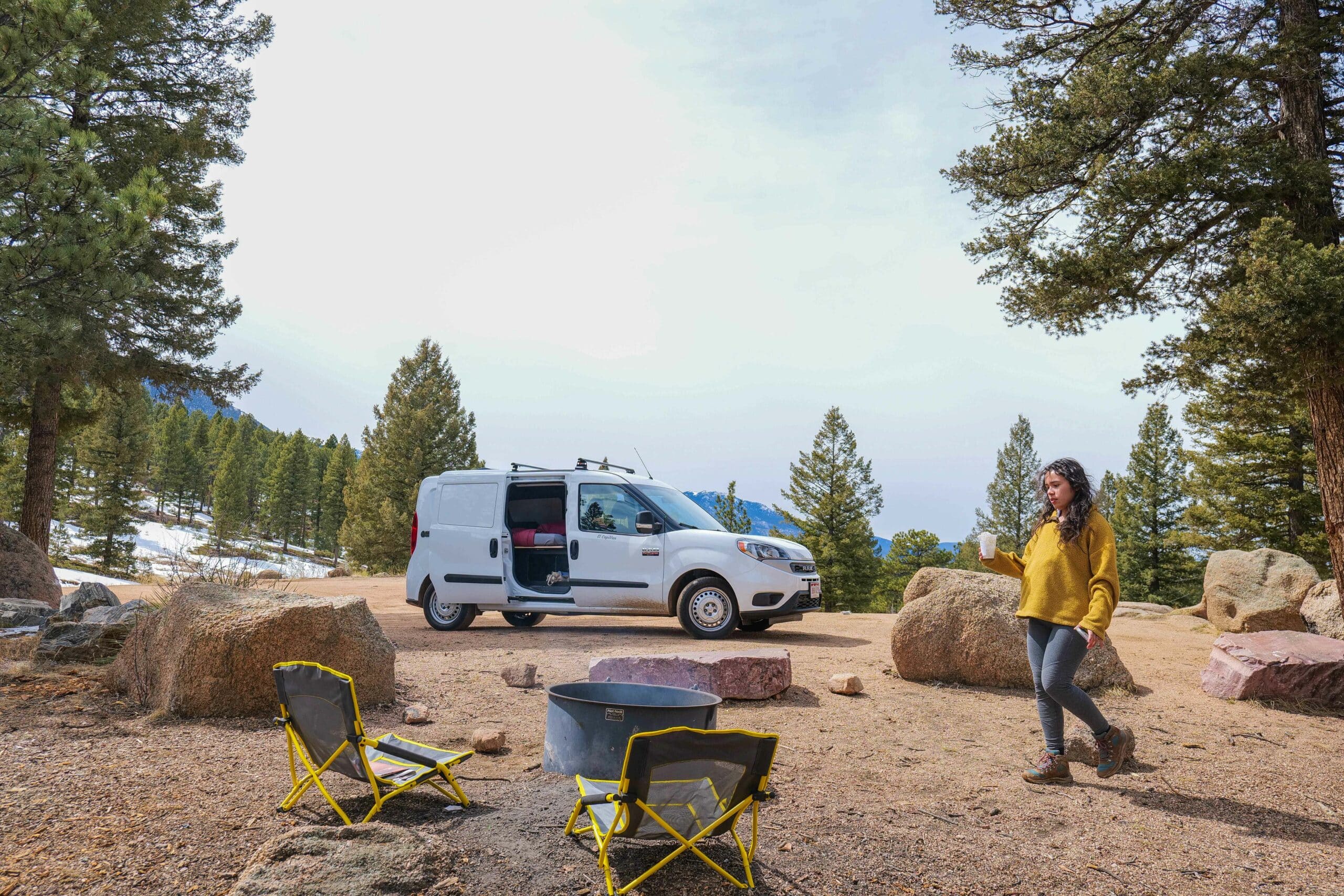Affordable Camping rental campervan road trip